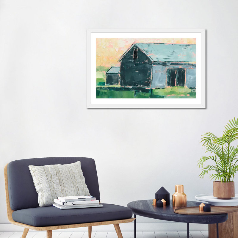 «Southern Glow II» par Ethan Harper - reproduction d'art, H 24 po x l 32 po x P 1 po, Papier encadré blanc, Blanc
