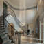 10 - Light Crystal Spectacular Spiral Raindrop Chandelier for Stair