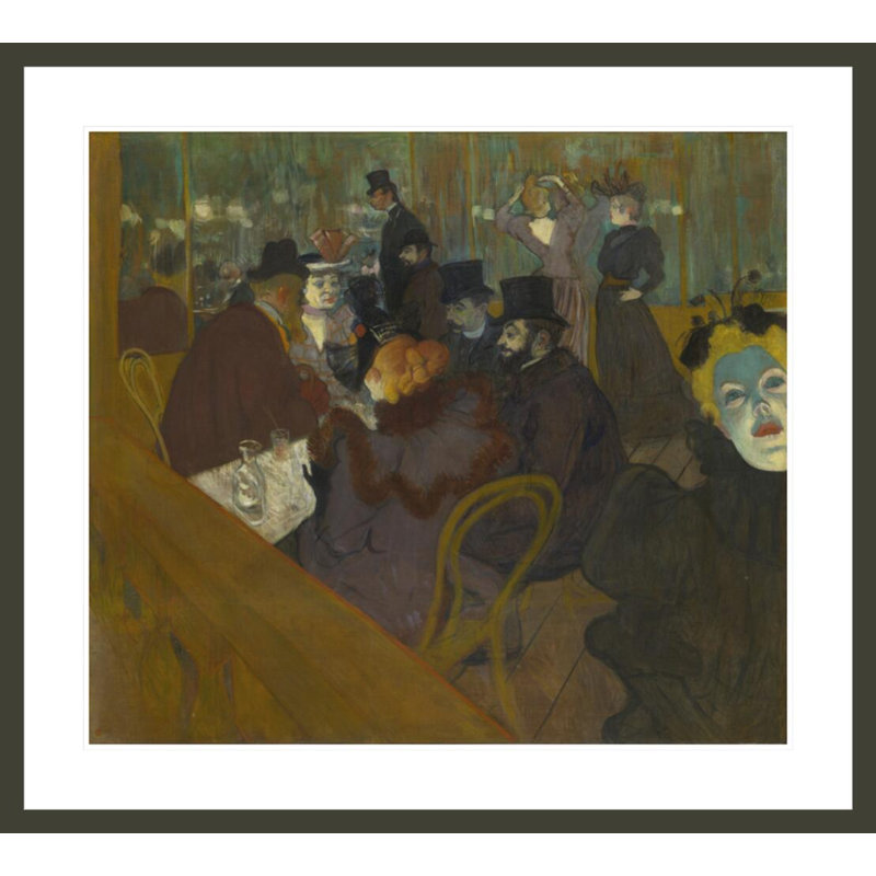 «At the Moulin Rouge» par Henri de Toulouse-Lautrec, impression giclée encadrée, H 33,5 po x l 37,14 po