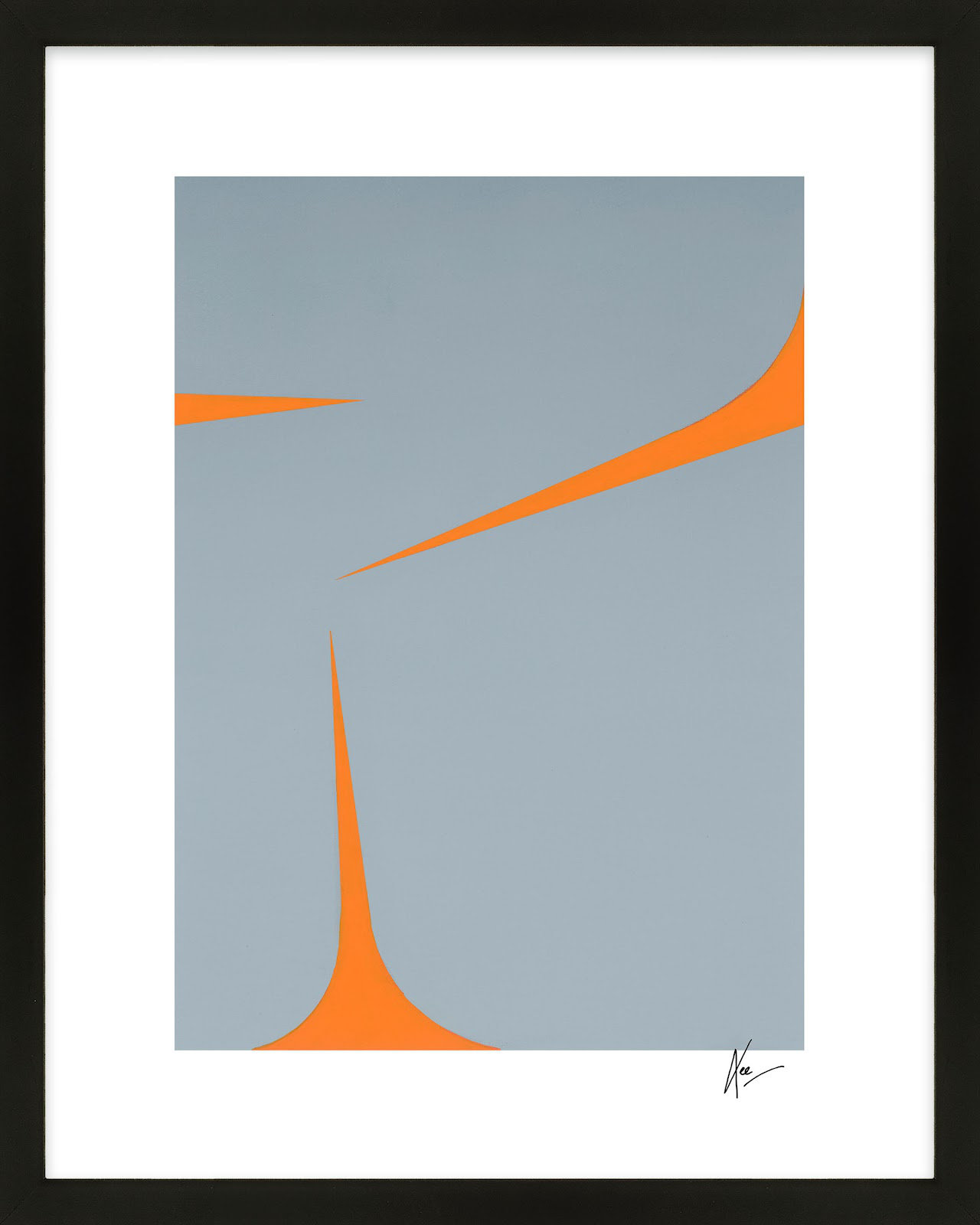 Clouds 1 by Lee Lessem, 16" W x 20" H, Black