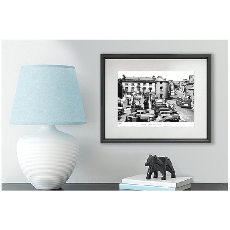 Kirkby Lonsdale, Market Place 1957 by Francis Frith - Single Picture Frame Print, 40cm H x 50cm W x 2.3cm D