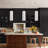 1-Adjustable iron pendant light with white cloth cover