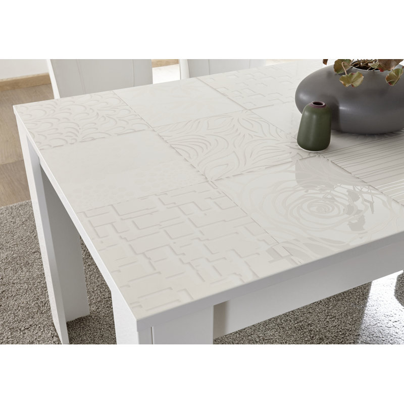 Tyson Dining Table, White Highgloss