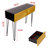Mordern 39.4" Black & Gold Console Table with Storage Wood Entryway Table with 2 Drawers