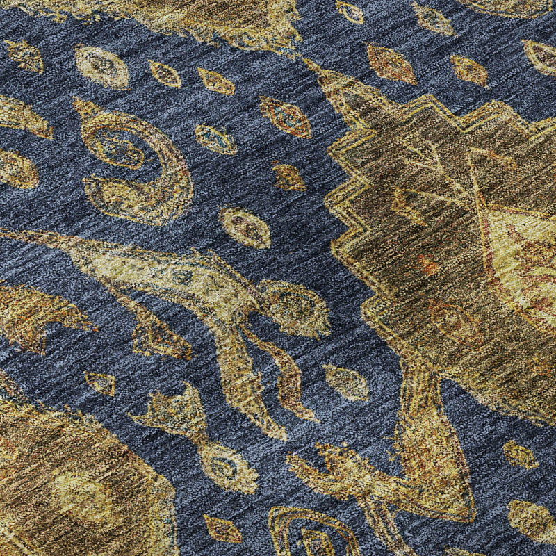 Tapis de qualité supérieure lavable à la machine Mayfield Global, Marine, 9 pi x 12 pi