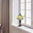Crary 12"H Yellow Sunflower Stained Glass Accent Lamp