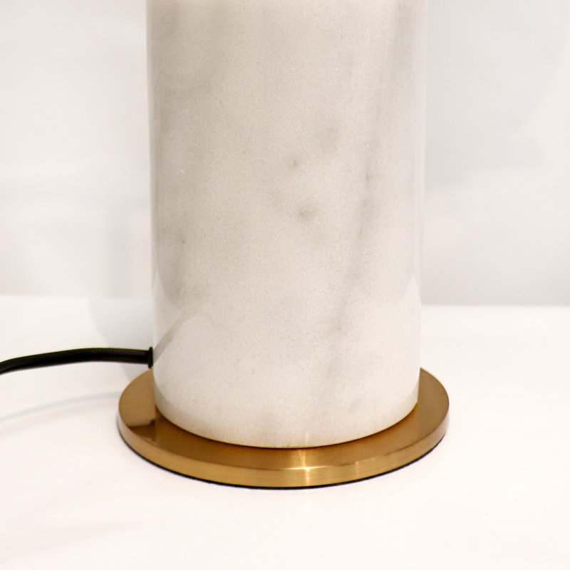 Bianca Brushed Gold Marble Modern Table Lamp