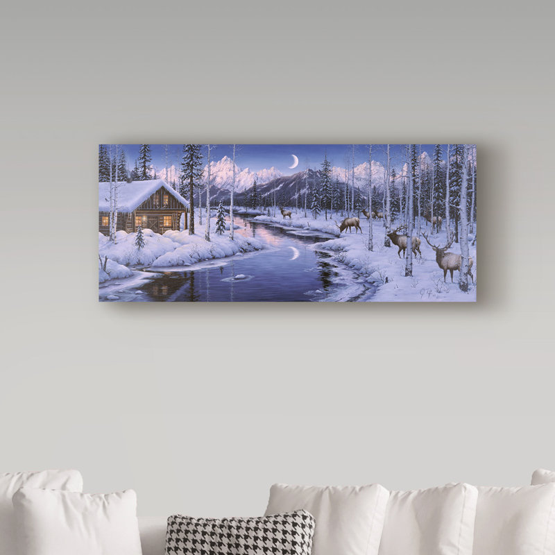 «Winter Silence» par Fazulla, impression sur toile tendue, H 14 po x l 32 po x P 2 po