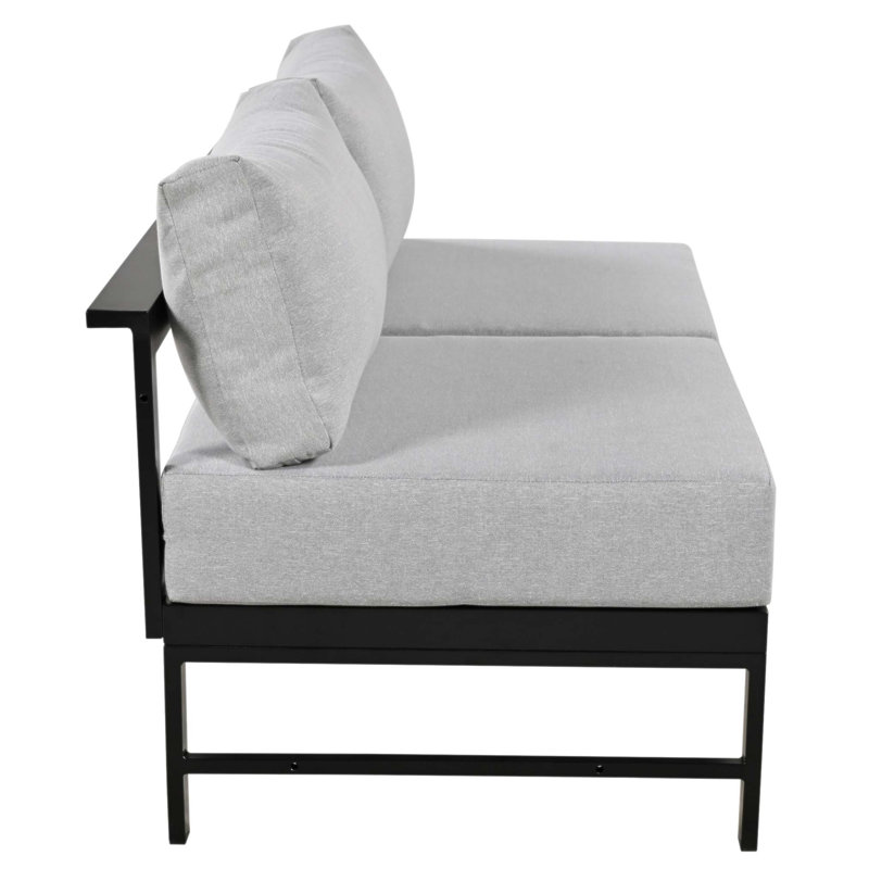 Ensemble de canapé d'extérieur en forme de U pour plusieurs personnes, pour les jardins, les cours et les balcons, confortable et durable