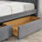 Upholstered Tufted Bed Frame With Two Drawers, Sofa Bed Frame With Comfortable Backrest And Armrests-753382440
