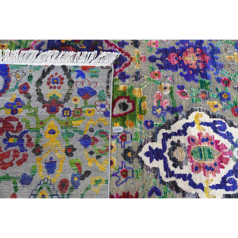 Canterbury Hand Knotted Floral Area Rug, Rectangle 9' x 12'