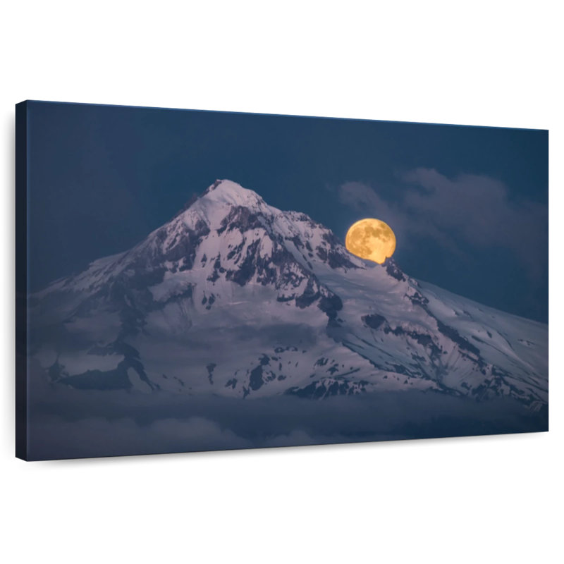 Lever de lune sur le mont Alvord, H 20 po x l 30 po