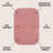 Longe Modern Minimalist Radius Corner Solid Light Rose Indoor/Outdoor Rug-14885318