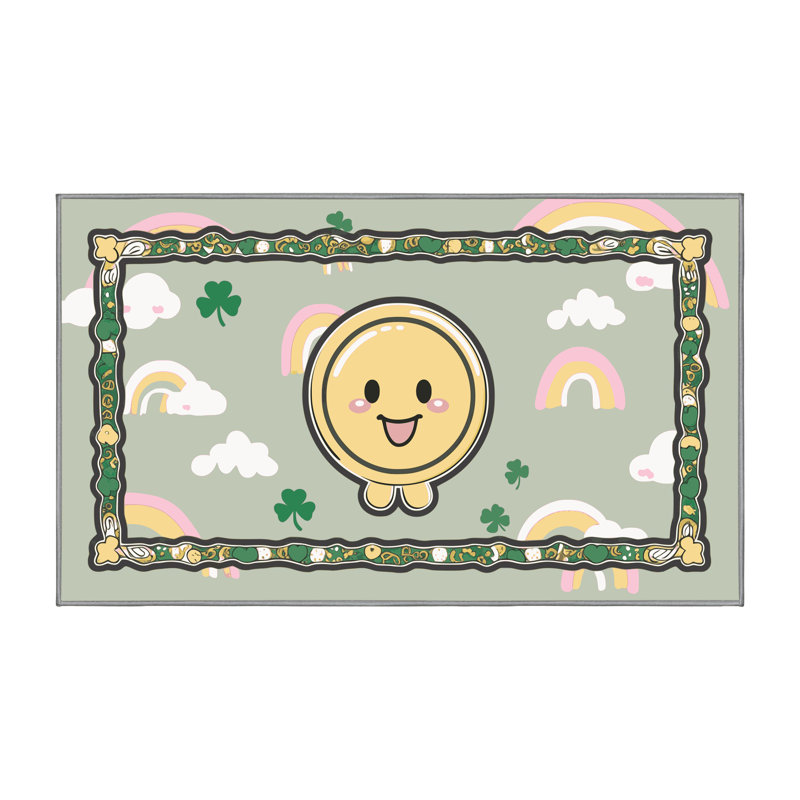 Tapis de fête The Holiday Aisle®, Rectangle 7' x 10'