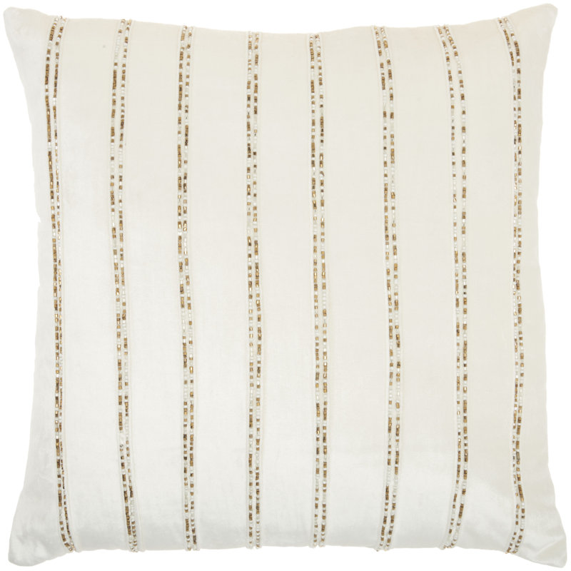 Square Pillow Cover & Insert, Ivory