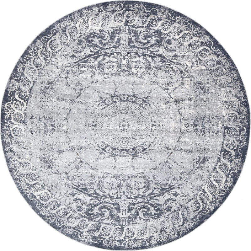 Corah Oriental Indoor Rug, Round 7'10"