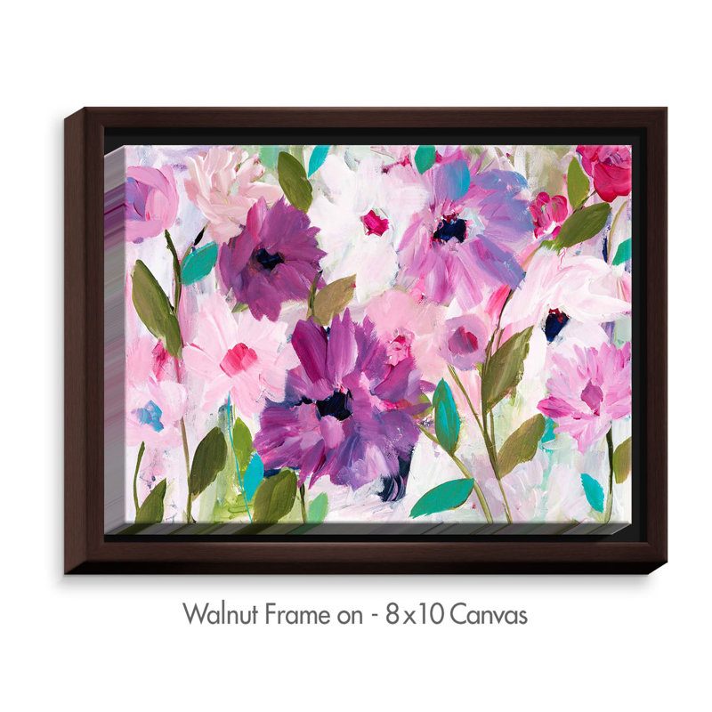 «Blossoming Flowers Framed», reproduction sur toile, H 16 po x l 12 po x P 1,5 po, Toile tendue