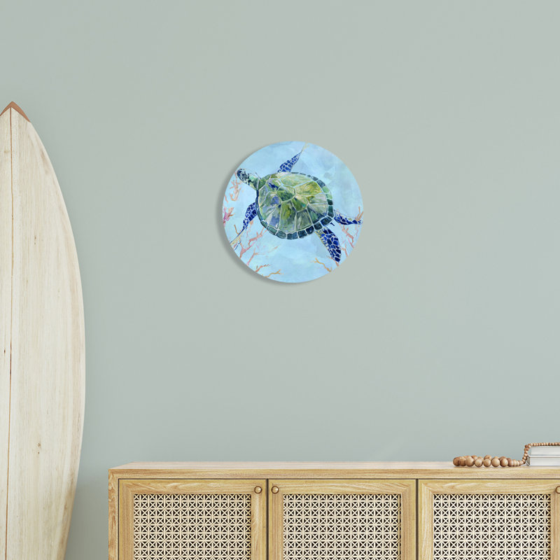 Plaque murale tortue aquatique Deep Sea