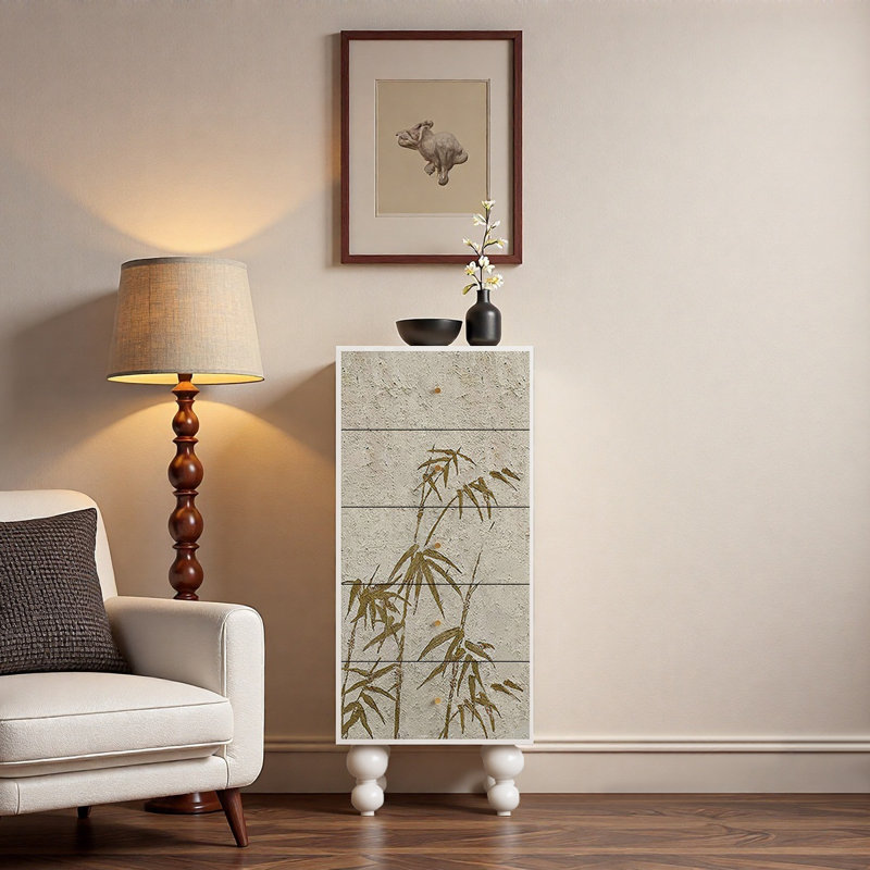 Armoire décorative à cinq tiroirs Retro Art