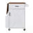 Kitchen Island with Drop Leaf, Open Side Rack, One Drawer and Towel Rack-552541485