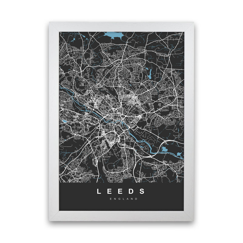 Leeds III - Print, 46cm H x 34cm W x 3cm D, White Paper