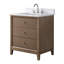 Meuble-lavabo simple 30 po avec plateau en marbre d'ingénierie-107663154-107663151-107663169