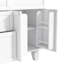 Ensemble d'îlot de cuisine 3 pièces avec 2 tabourets, table de cuisine à abattants avec prise de courant et armoire de rangement 3 pièces-2040879412