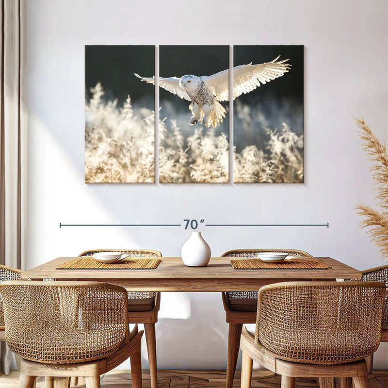 Snowy Owl Hunt, 36" H x 57" W