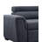 97" Dark Gray Fabric Sleeper Sofa Sectional With Adjustable Headrest And Storage Ottoman