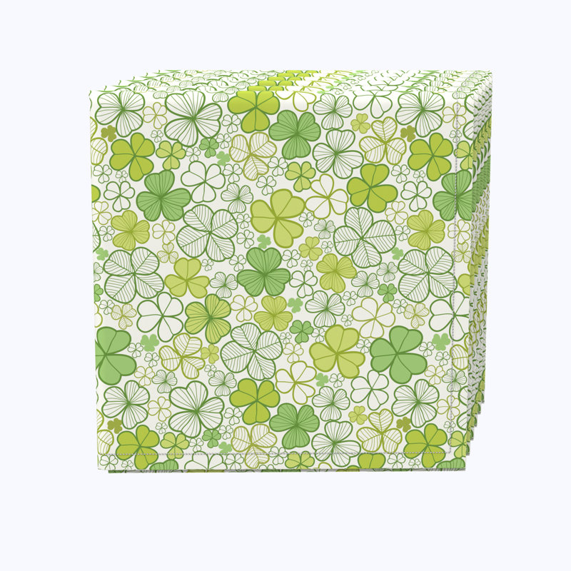Cotton Twill Floral Square Napkin