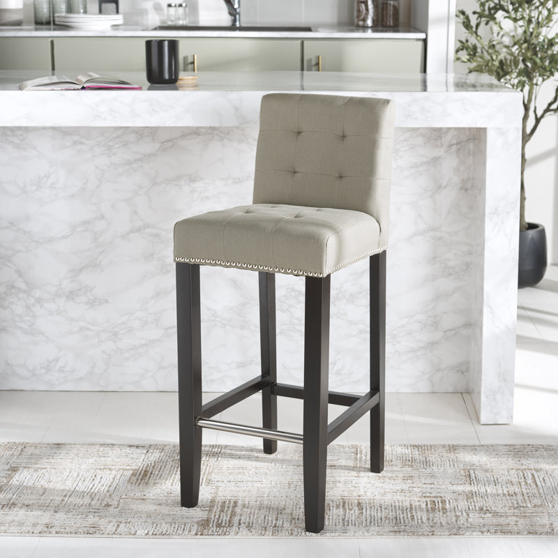 Tabouret de bar 30 po Apoloniusz, Lin brume de mer