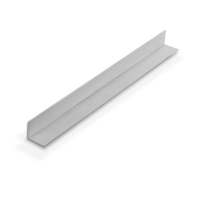 Outwater Plastics White 5/8" X 5/8" X 1/16" (.0625") Thick Styrene Plastic Extruded 90 Degree Angle 46 Inch Lengths (Pack Of 3)