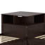 Lit plateforme simple en forme de L avec armoires de rangement, bureau, lit gigogne et éclairage à DEL-1338655201