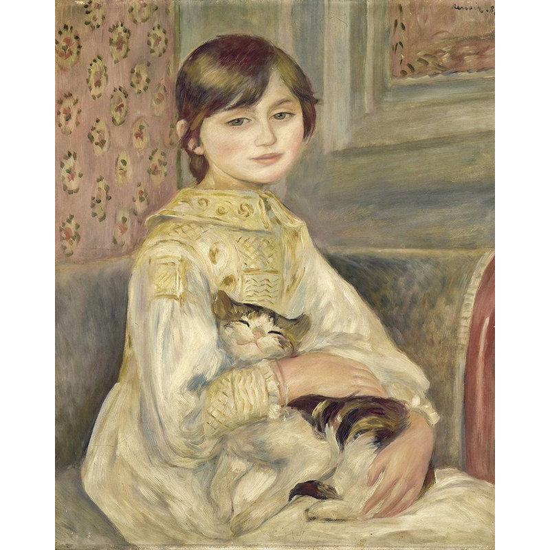 «Red Barrel Studio® Renoir, Pierre, Auguste», reproduction d'art sur toile tendue sous le titre: Julie Manet