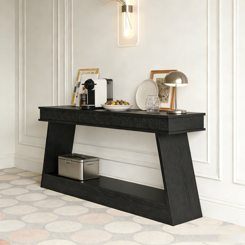 Table d'entrée, table de canapé, console, Noir
