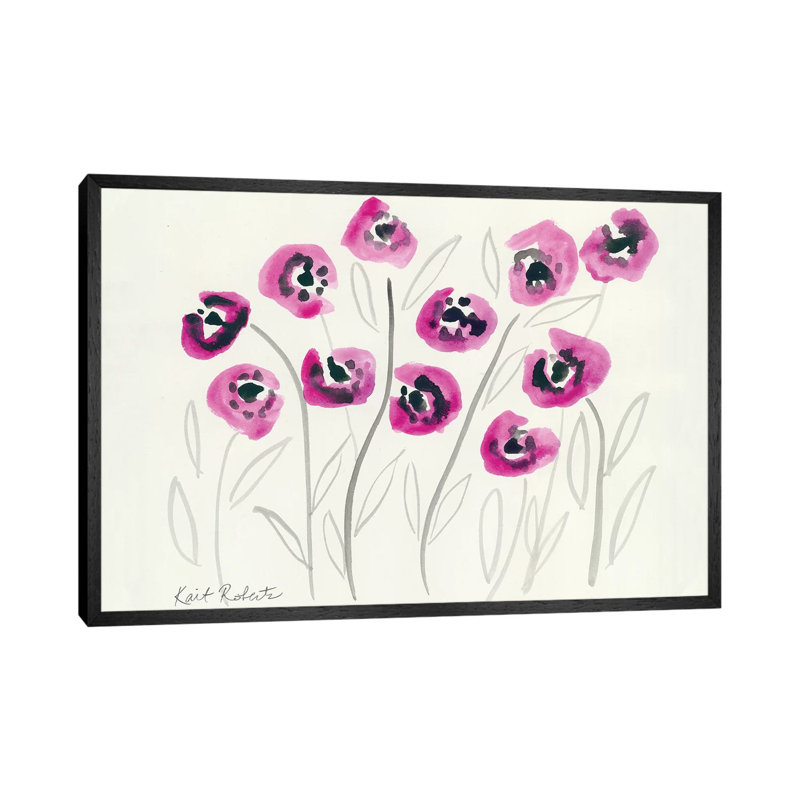 Secret Admirer by Kait Roberts - Painting on Canvas, 45.72cm H x 66.04cm W x 3.81cm D, Black Framed