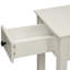 Table d'appoint rectangulaire blanche - fabrication avec espace de rangement - poignée en bronze alliant durabilité et élégance-1638055382-1638055383