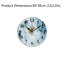 Horloge murale ronde classique 12 "x 12", pour chambre à coucher