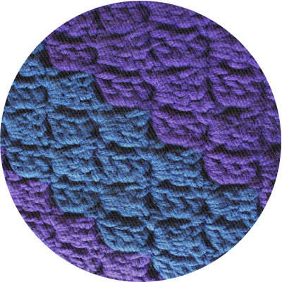 Tapis bleu Edwige
