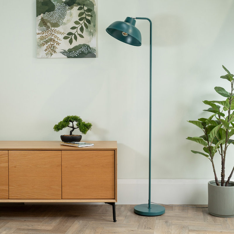 Ridglea 153cm Traditional Floor Lamp, No, Teal