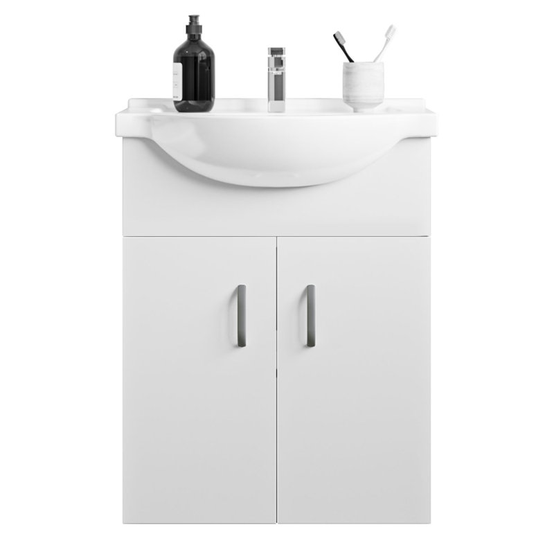 Alhamdi 530mm Single Bathroom Vanity with Drop In Ceramic Basin