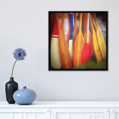« bateau avirons », impression sur toile