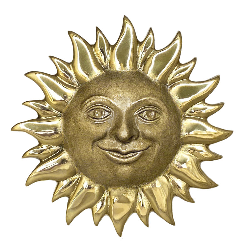 Heurtoir de porte souriant, Laiton