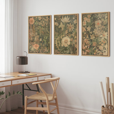 Floral Elegance Classic Botanical Vintage Illustrations Rustic Decor Living Room Decor YUK194