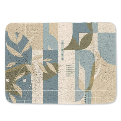 Tapis de salle de bain géométrique