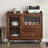 Walnut Solid Wood Sideboard-118760456