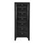 Commode 7 tiroirs pour la lingerie, noire