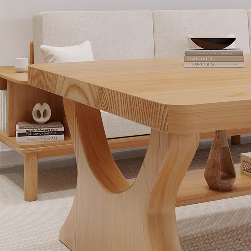 Solid Wood Writing Desk, 29.52" H x 94.48" W x 39.37" D