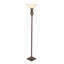 Metal Antique Style Brown Torchiere