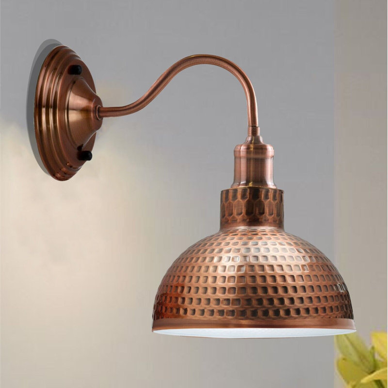 Kallie Armed Sconce, Yes, Brushed Copper
